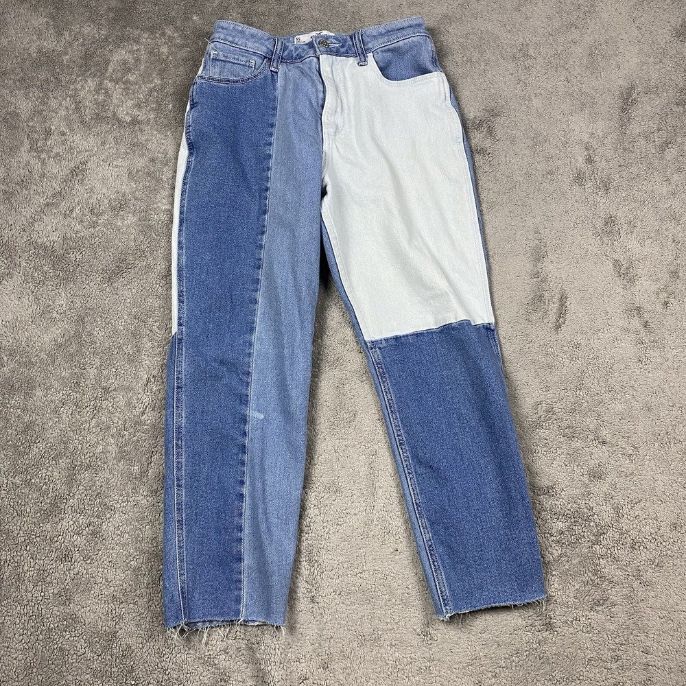 Hollister Women's High Rise Jeans - Blue and Light Blue